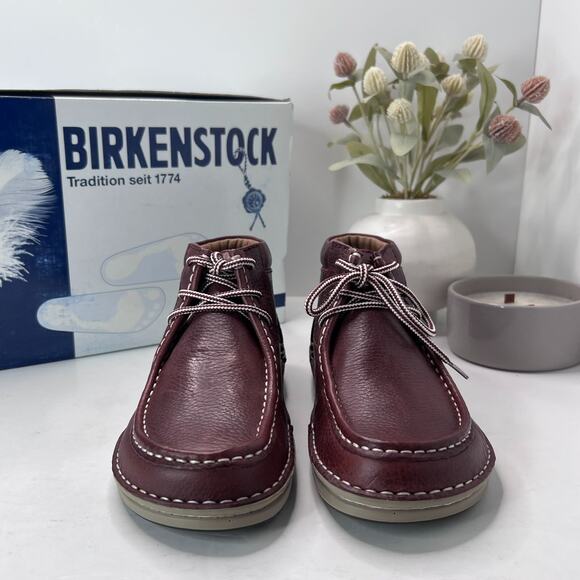 Birkenstock Pasadena High Leather Chukka Boot NL-Chestnut Unisex L6/M4 EU 37 NWB - Picture 2 of 10